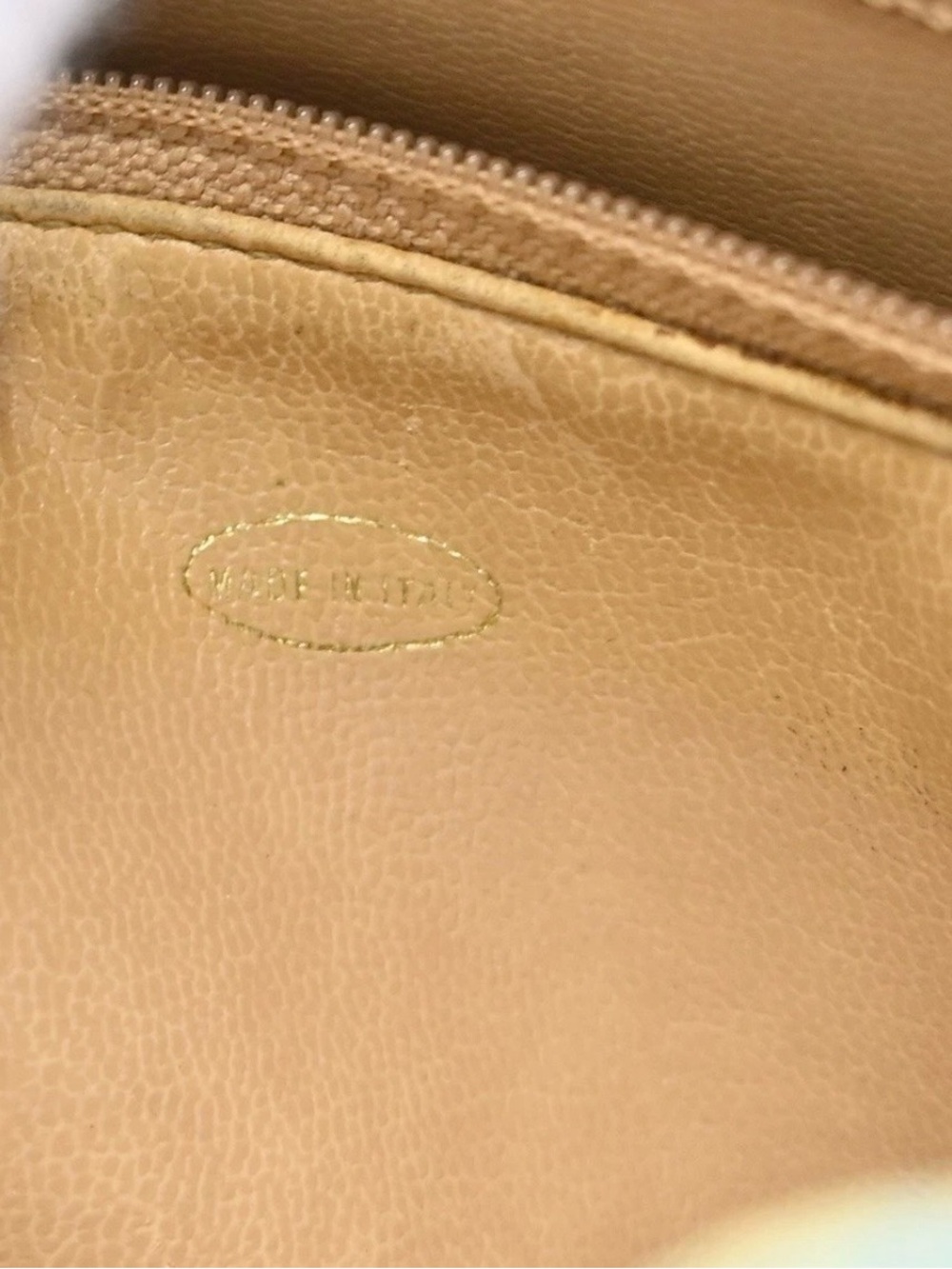 Authentic CHANEL vintage blue calf skin sling bucket bag 24k gold - Picture 12 of 14